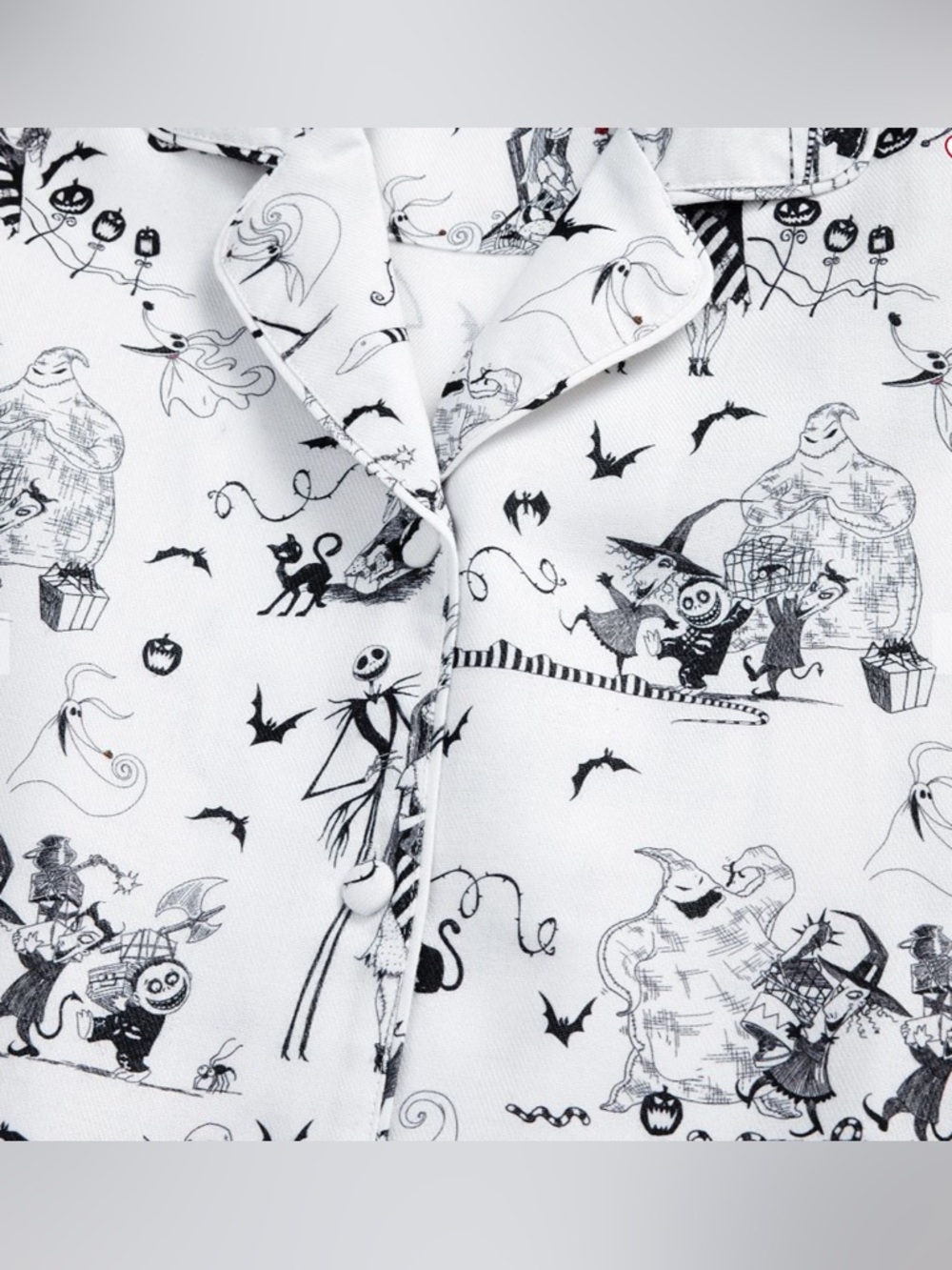 Nightmare Before Christmas/Disney flannel pajama set from Pottery Barn Teen.